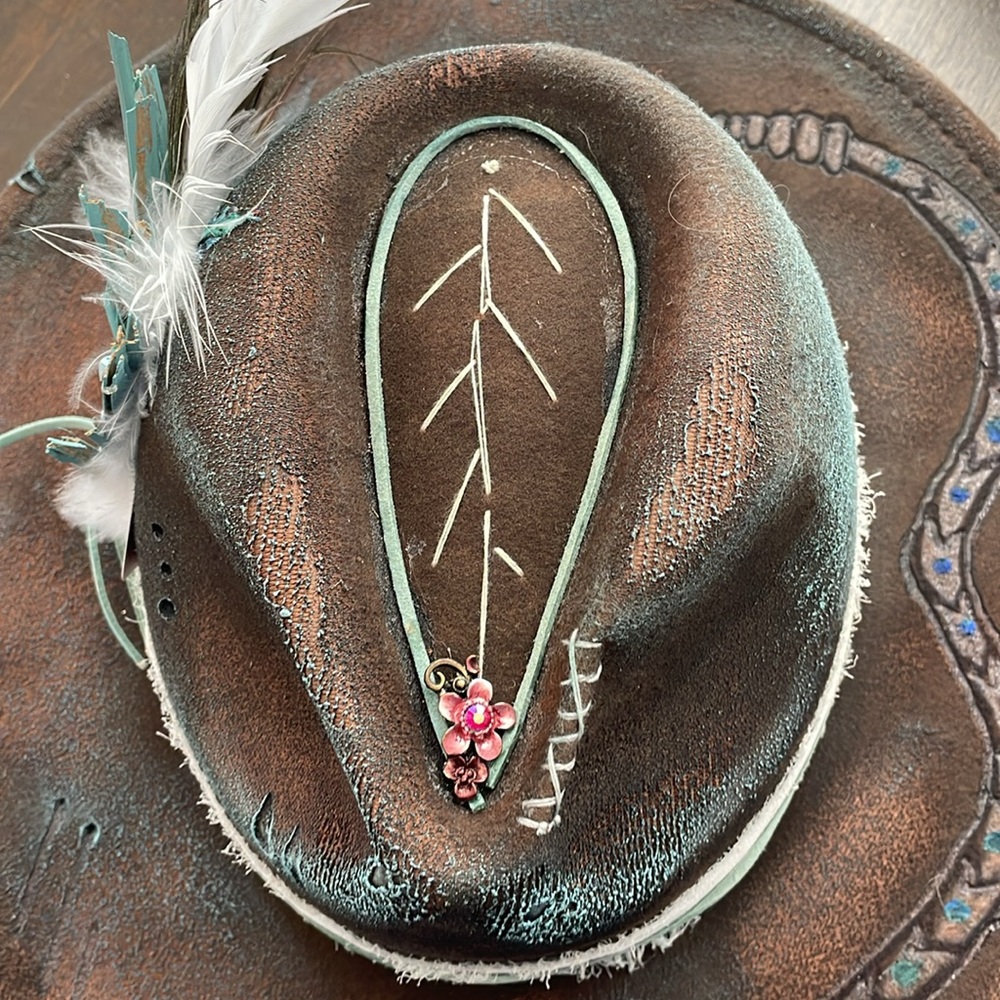 Custom Snake Theme Western/Cowboy Hat - Picture 6 of 9